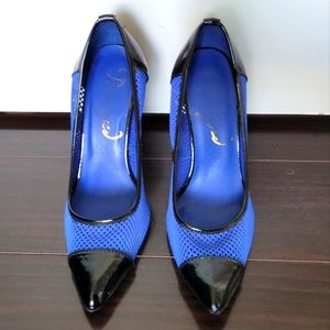 Comfy fishnet heels 7.5